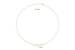 London Eye Necklace - 42-45cm - 585
