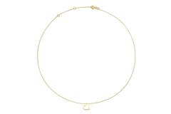 Swinging Heart Necklace - 40-42,5-45cm - 585