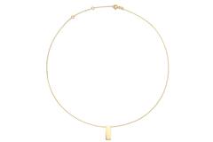 Engraving Bar Necklace - 40-42,5-45cm - 585