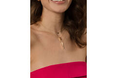 Engraving Bar Necklace - 40-42,5-45cm - 585