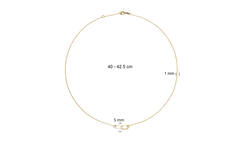 Cannaregio Bico Necklace - 40-42,5-45cm - 585