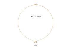 Giro Doppio Necklace  - 40-42,5-45cm - 585