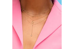 Twisted Heart Necklace - 40-42,5-45cm - 585