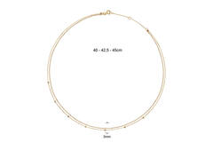 Marco Polo Necklace - 40-42,5-45cm - 585