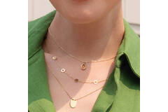 Jackie Amstel Citrine Necklace - 40-42,5-45cm - 585