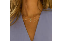 Kirstenbosch London Blue Topaz Necklace - 38-40-42cm - 585