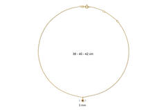 Kirstenbosch Smoky Quartz Necklace - 38-40-42cm - 585