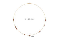 Baobab Pearl Necklace - 40-42,5-45cm - 585