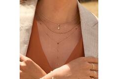 Savanna Gemstone Necklace - 40-42,5-45cm - 585