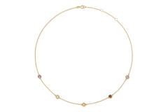 Mosaic Gemstone Necklace - 40-42,5-45cm - 585