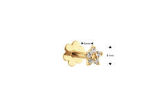 Star White Topaz Piercing - 3mm - 585