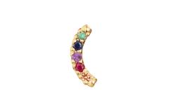 Rainbow Piercing - Citrine, Ruby, Amethyst, Sapphire en Blue Topaz - 10m - 585