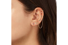 Rainbow Piercing - Citrine, Ruby, Amethyst, Sapphire en Blue Topaz - 10m - 585