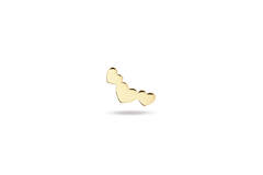 3 Hearts Piercing  - 3mm - 585
