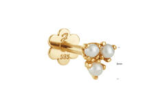 Triple Pearl Piercing - 3mm - 585
