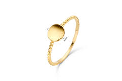 Twisted Disc Ring - 6.6mm - 585