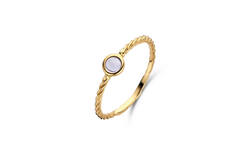 Sorrento Amethyst Twist Ring - 5mm - 585