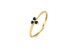 Triangle Sapphire Ring - 1mm - 585