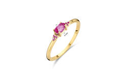 Vintage Pink Topaz Ring​ - 3mm - 585