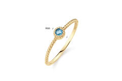 Grimaldi Blue Topaz Ring  - 585