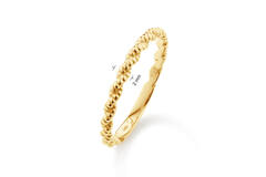 Jackie Cord Ring - 2mm - 585