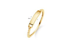 Lioness Engraving Ring - 3mm - 585