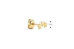 Triple Single Star Stud - 7mm - 585