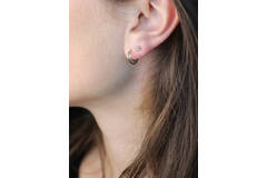 Triangle Topaz Single Stud - 3,7mm - 585