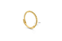 Twist Single Hoop - 10mm - 585