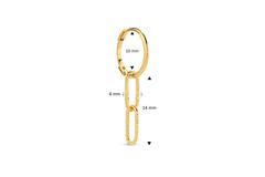 Link Single Earring - 23mm - 585
