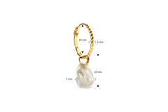 Pearl of Marrakech Single Earring - 18x7mm - 585