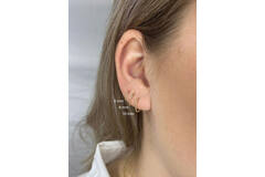 Twist Single Hoop - 6mm  - 585