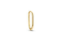 Grand Place Oval Single Hoop  - 14mm - 585