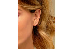 Dentelle Single Earring - Topaas - 10mm - 585