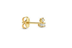 Mini Single Miró Topaz Stud - 3,7mm - 585