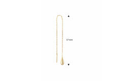 Jackie San Polo Single Threader Eearring - 17mm - 585