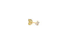 Palm Breeze White Topaz Single Stud - 5mm - 585