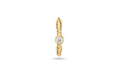 Oasis White Topaz Single Hoop  - 12mm - 585