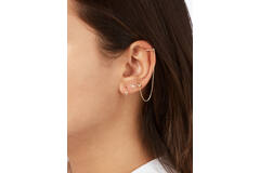 Oasis White Topaz Single Hoop  - 12mm - 585