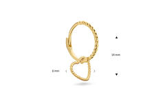 Amour Single Hoop  - 17mm - 585