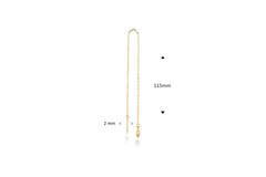 Amoureuse Single Threader Earring - 115mm - 585