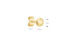 Jackie Holland Single Stud - 4mm - 585