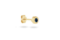 Kirstenbosch London Blue Topaz Single Stud - 4mm - 585