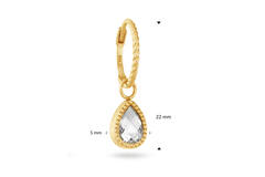 Amstel White Topaz Single Hoop - 22m - 585