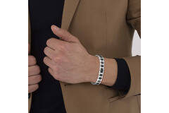  Gliederarmbänder - Stahl - 19cm