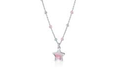 Collier Ster Parelmoer  - 925 - Rd - Anker - 34/37cm