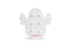 Schroefoorknopjes - Parel - 4mm 3st
