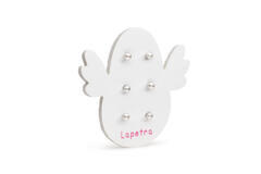 Schroefoorknopjes - Parel - 4mm 3st