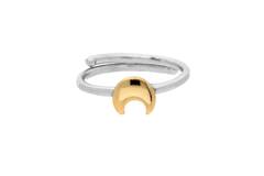 Ring Maan - 925 - Gold plated
