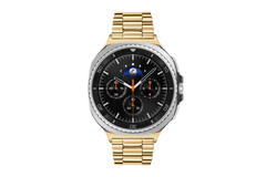  Galaxy Watch 8 Classic - Ø46 - Schwarz - Goldfarbig
